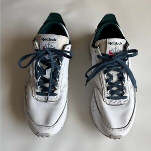 Reebok Classic Leather Legacy Shoes Size  USA 8.5 White Brave Blue Unisex,